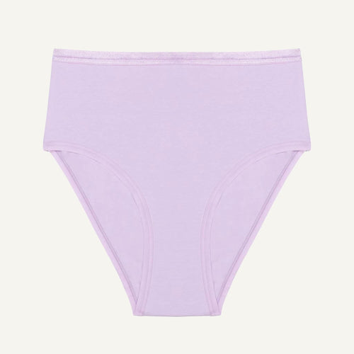 Organic Cotton High-Rise Brief in Petal