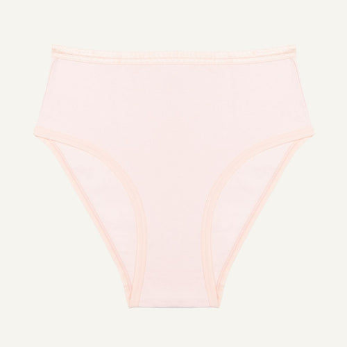 Organic Cotton High-Rise Brief in Quartz