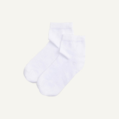 Organic Cotton Quarter Sock in Salt