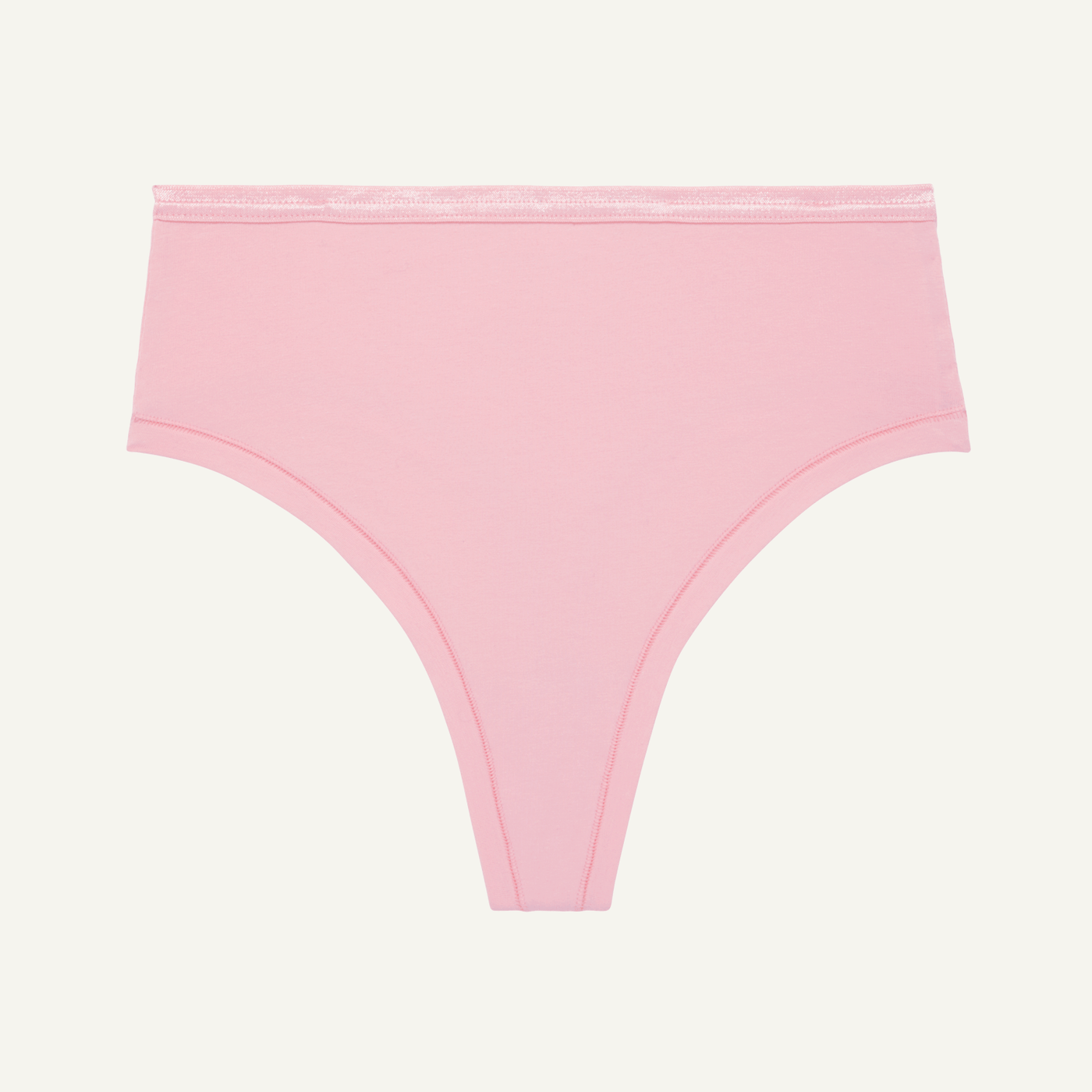 SALE High-Rise Thong in Rosy Cheeks