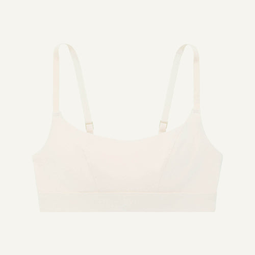 Organic Cotton Tank Bralette in Cloud Nine
