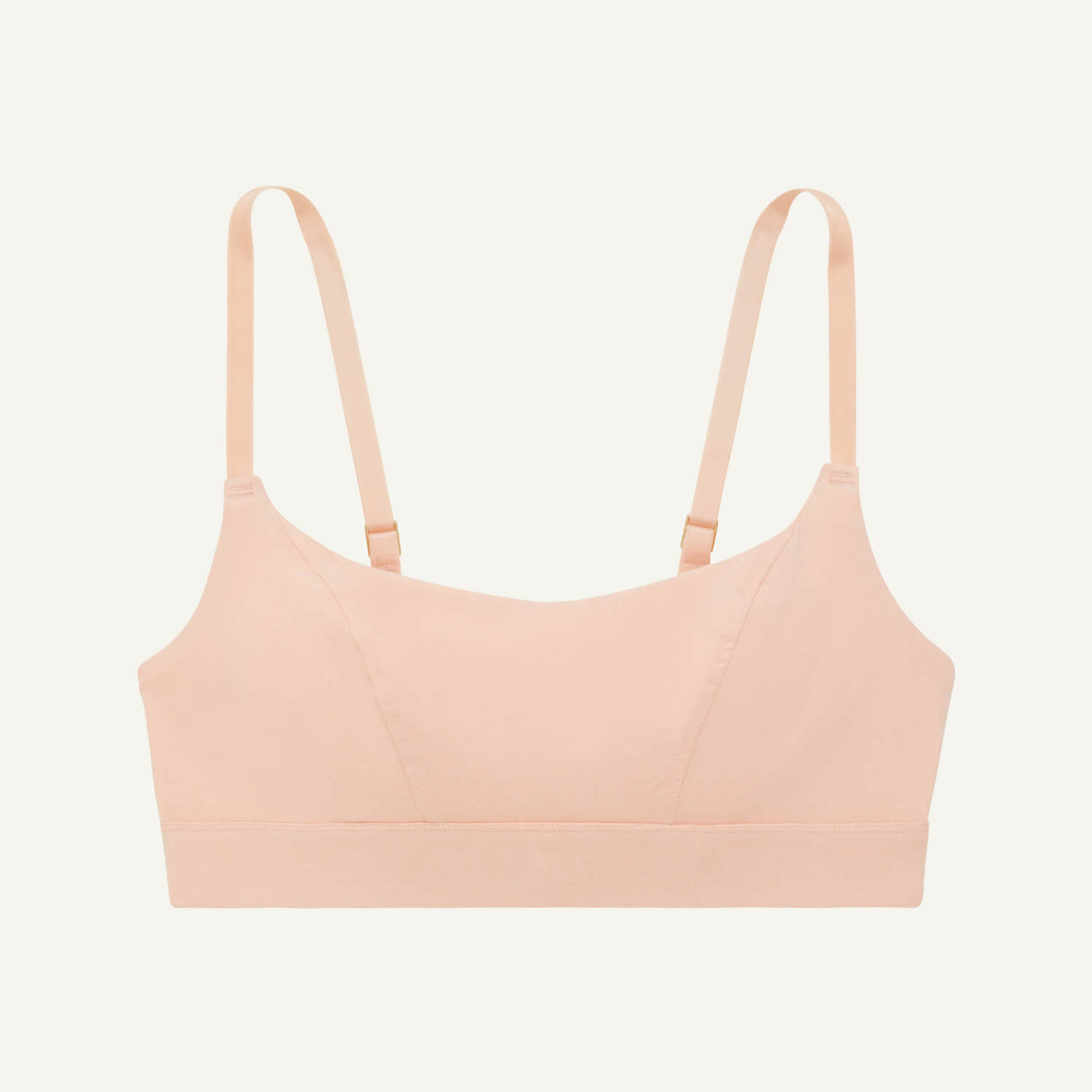 Organic Cotton Tank Bralette in Peach
