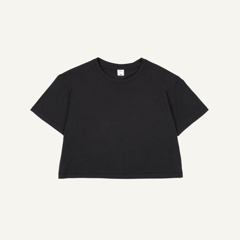 Organic Cotton Boxy Tee in Graphite