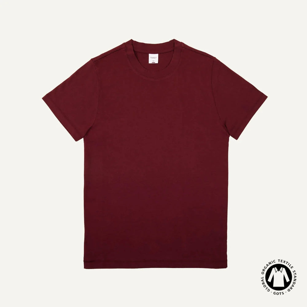 Organic Cotton Classic Tee in Garnet