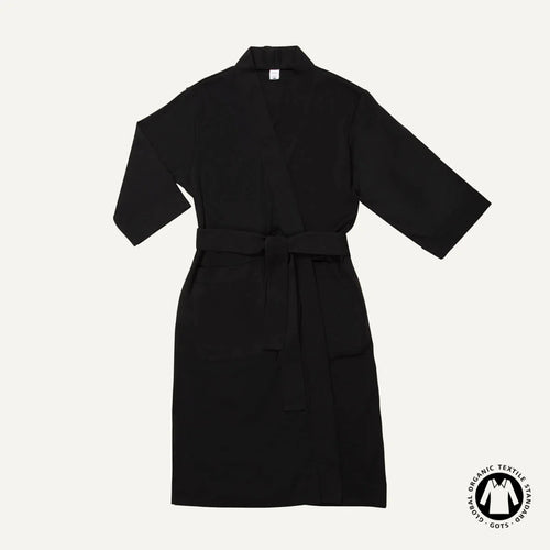 Organic Cotton Essential Robe in Graphite