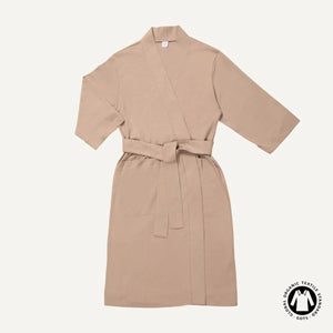 Organic Cotton Essential Robe in Stone