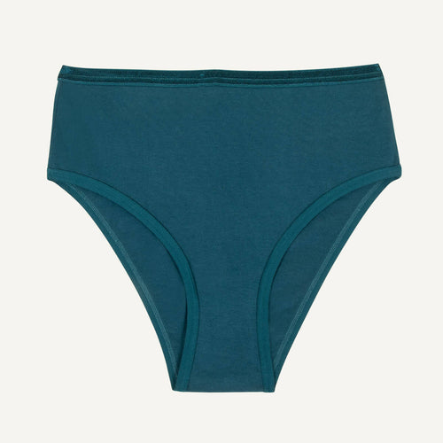 Organic Cotton High-Rise Brief in Meridian
