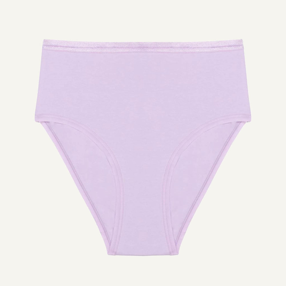 Organic Cotton High-Rise Brief in Petal