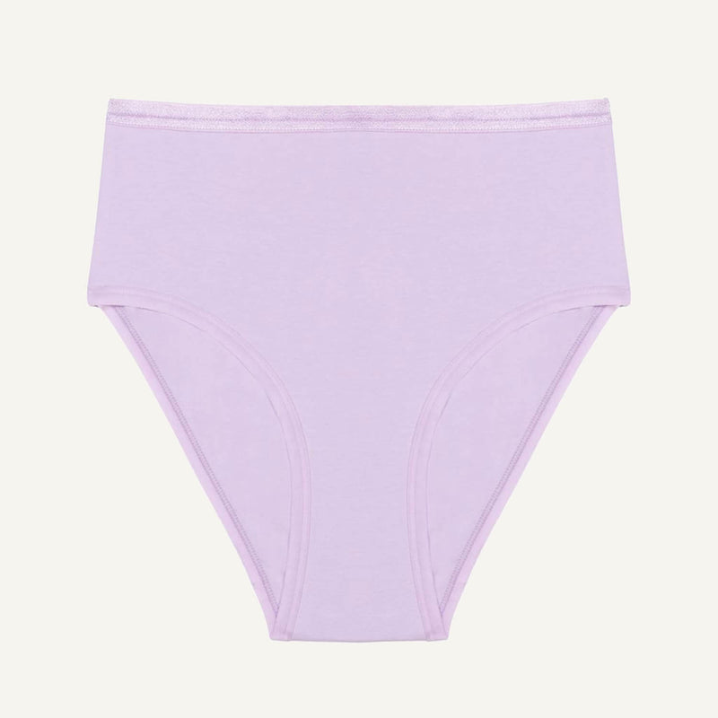 Organic Cotton High-Rise Brief in Petal