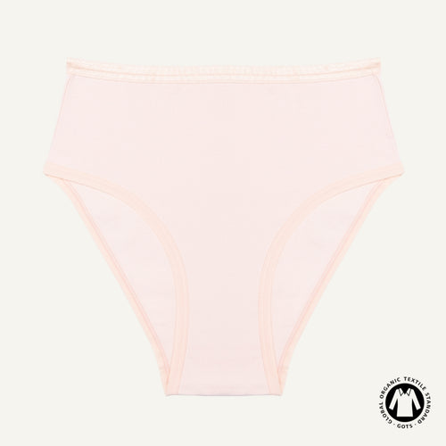 Organic Cotton High-Rise Brief in Quartz