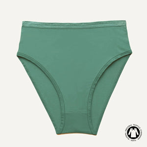 Organic Cotton High-Rise Brief in Willow