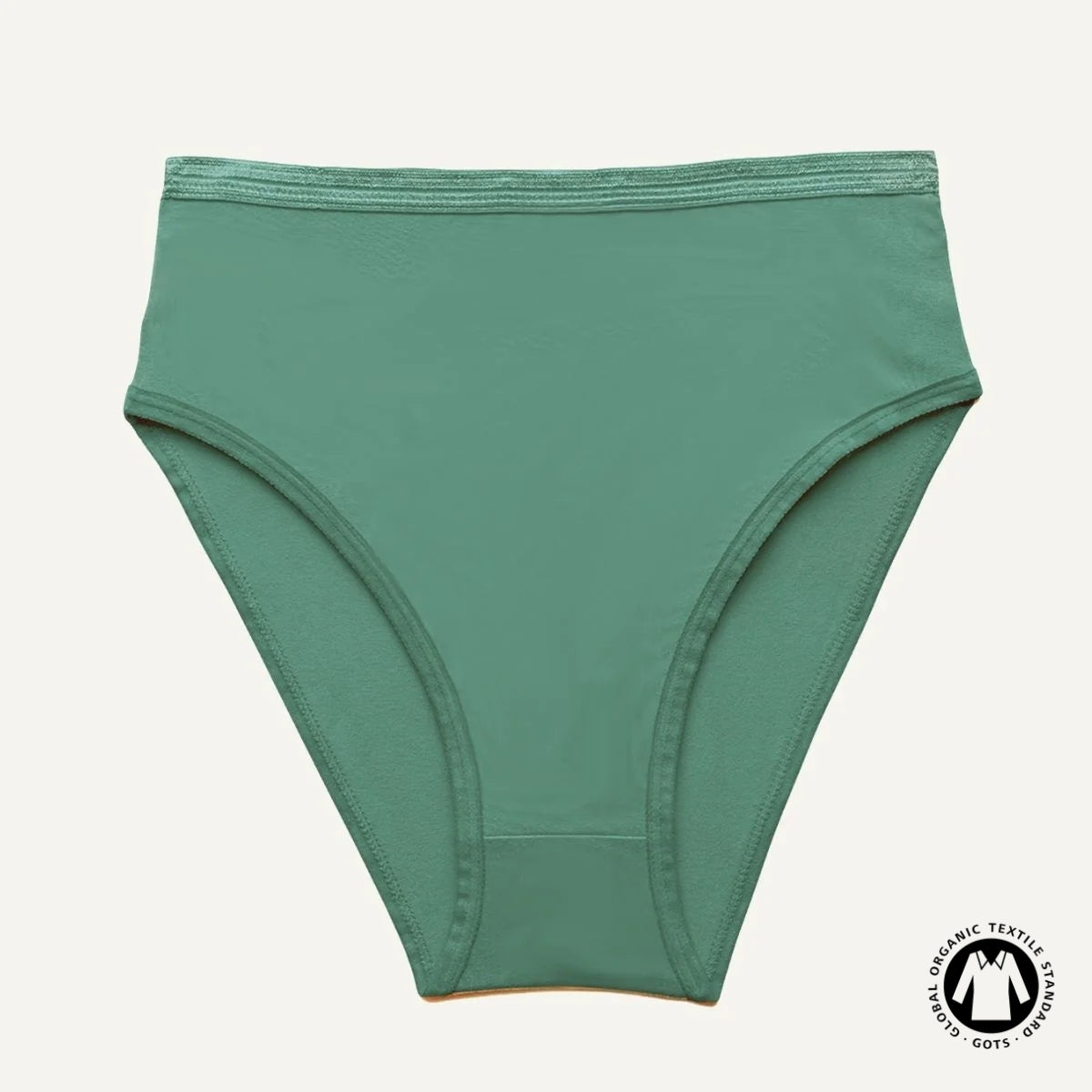 Organic Cotton High-Rise Brief in Willow