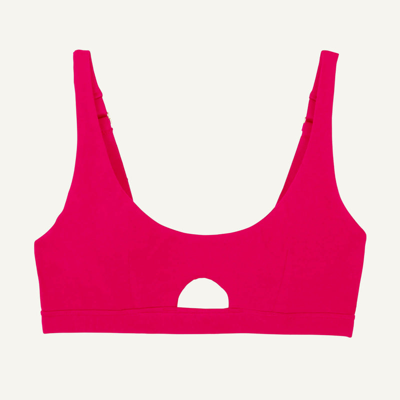 Organic Cotton Keyhole Soft Bra in Aurora