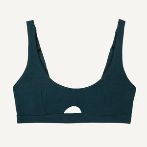 Organic Cotton Keyhole Soft Bra in Meridian