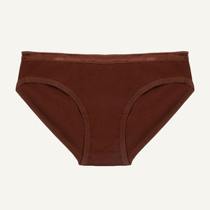 Organic Cotton Low-Rise Brief in Cacao