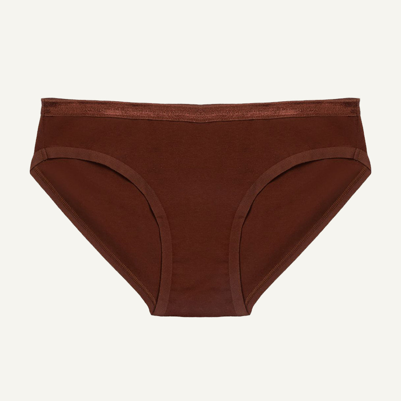 Organic Cotton Low-Rise Brief in Cacao