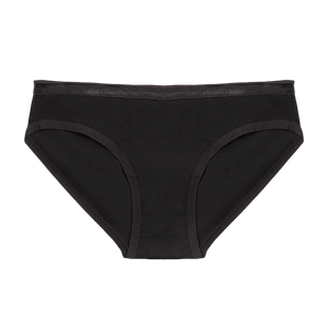 Organic Cotton Low-Rise Brief in Carbon