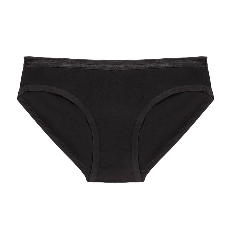 Organic Cotton Low-Rise Brief in Carbon