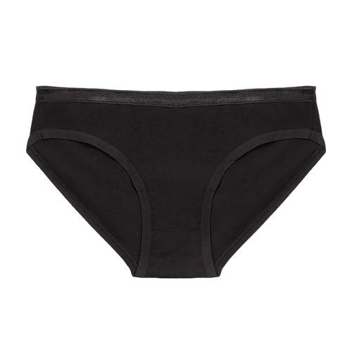 Organic Cotton Low-Rise Brief in Carbon