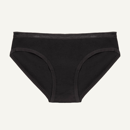 Organic Cotton Low-Rise Brief in Carbon