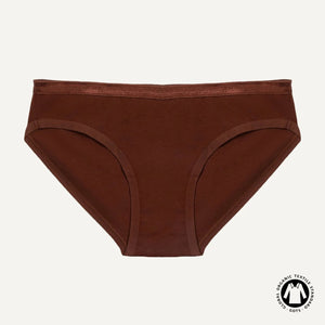 Organic Cotton Low-Rise Brief in Cacao