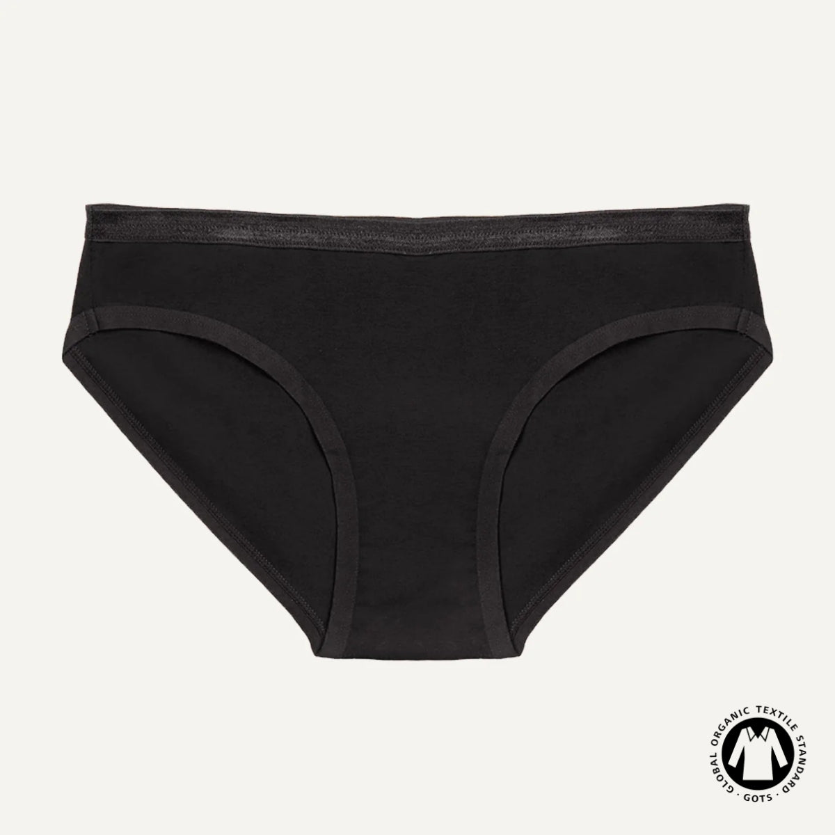 Organic Cotton Low-Rise Brief in Carbon