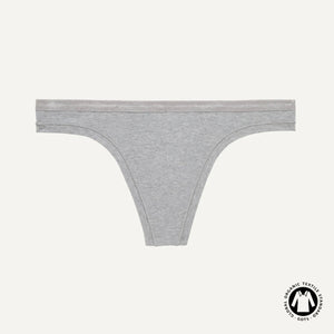 Organic Cotton Low-Rise Thong in Lunar