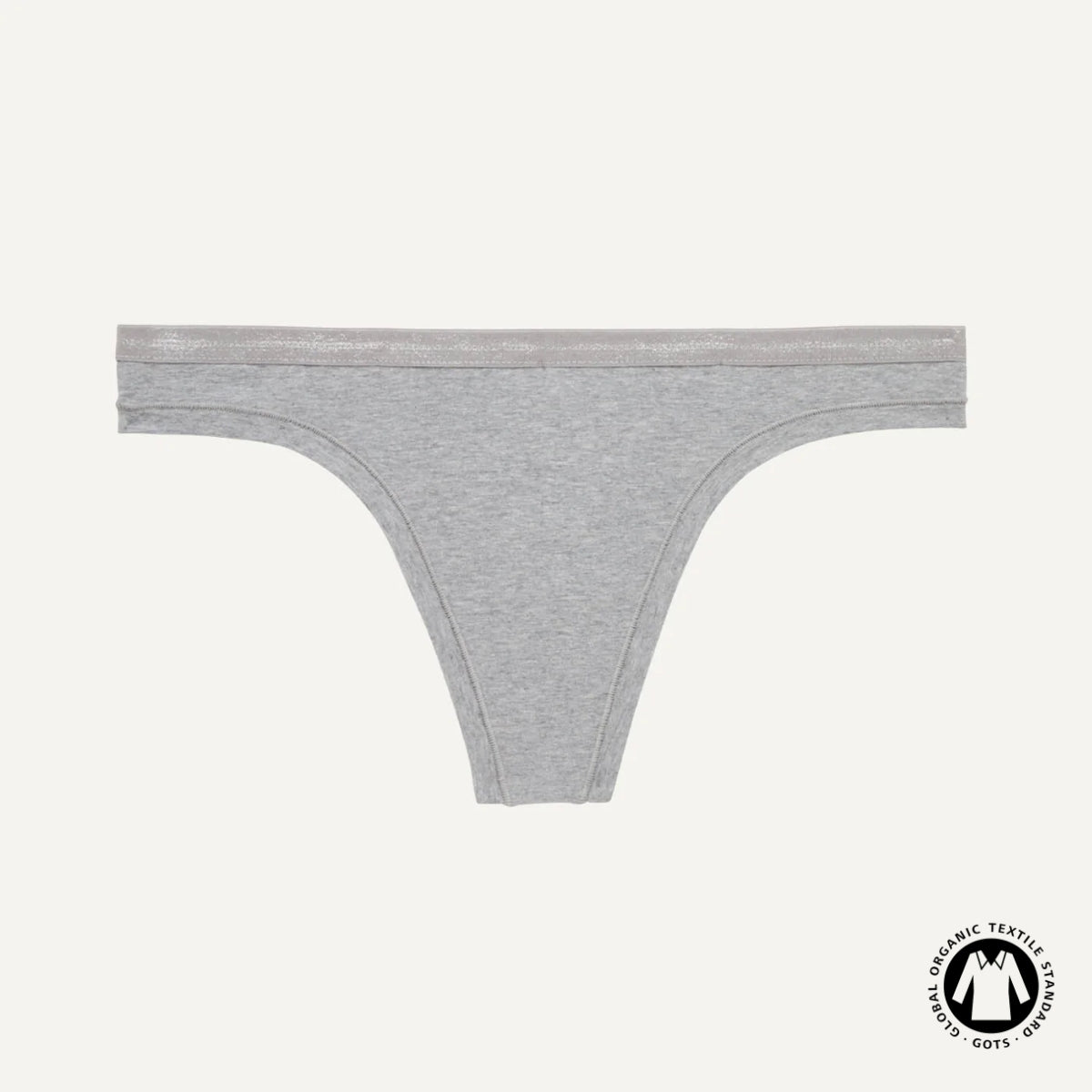 Organic Cotton Low-Rise Thong in Lunar