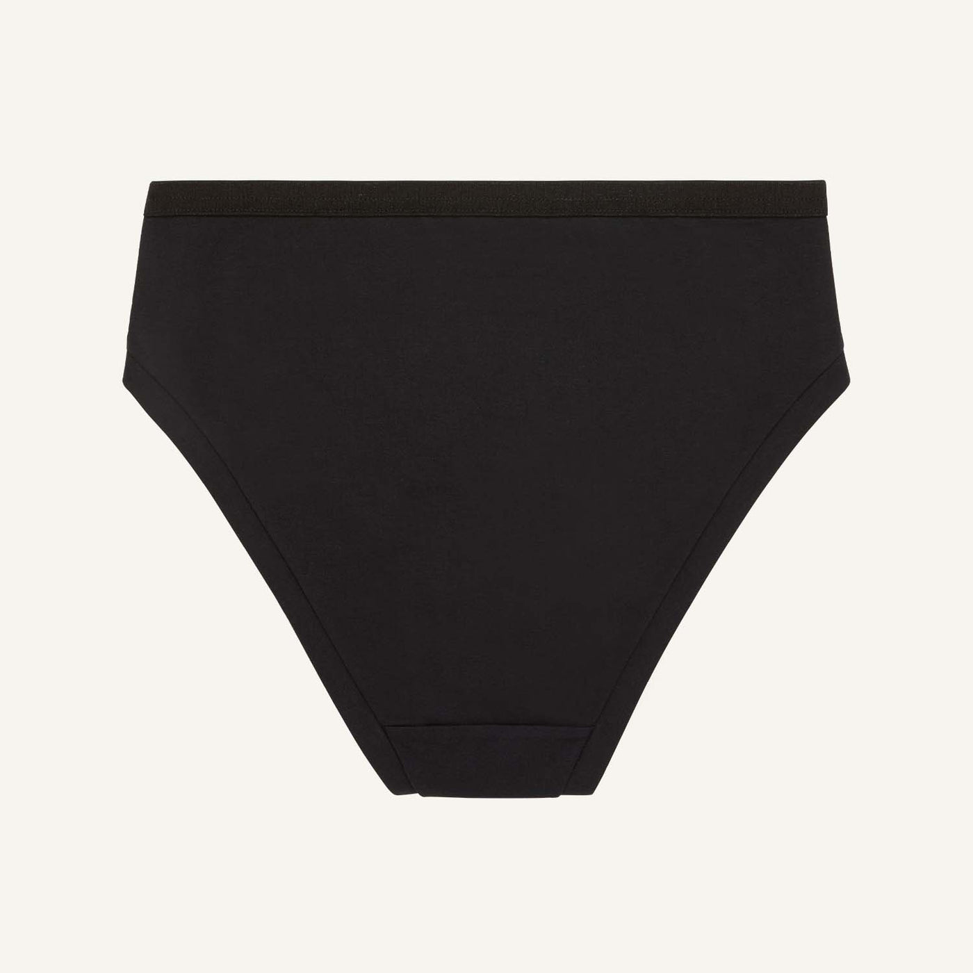 A mid rise bikini in carbon black color.