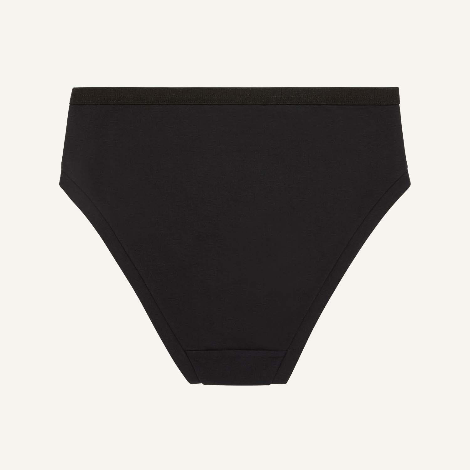 Organic Cotton Mid-Rise Bikini in Carbon