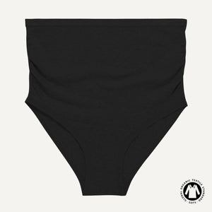 Organic Cotton Maternity Above-Belly Brief in Carbon