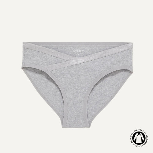 Organic Cotton Maternity Below-Belly Brief in Lunar