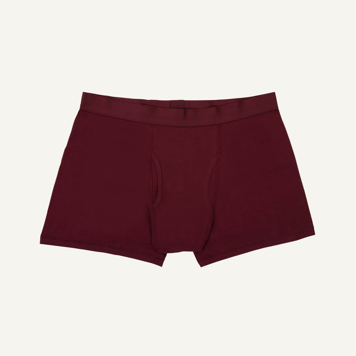 A-dam Burgundy boxer brief with peaches from GOTS pure organic