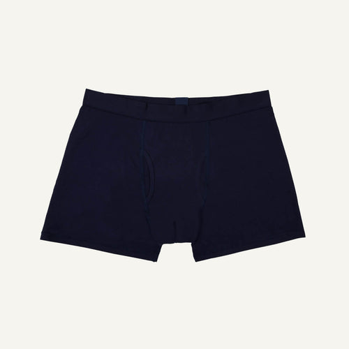 Organic Cotton Men's Boxer Brief in Marine