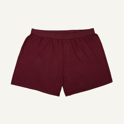 Organic Cotton Men's Boxer in Garnet