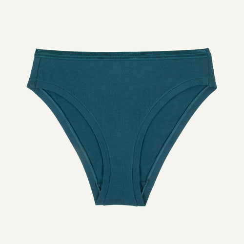 Organic Cotton Mid-Rise Bikini in Meridian