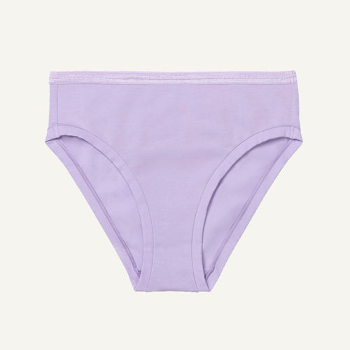 Organic Cotton Mid-Rise Bikini in Petal