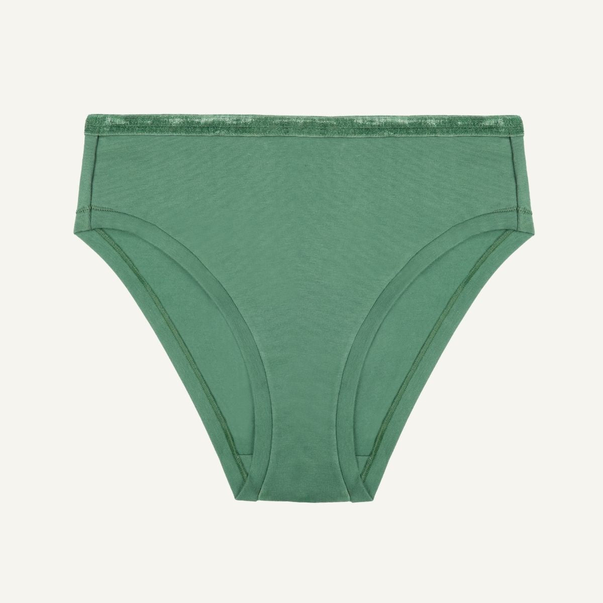 Organic Cotton Mid-Rise Bikini in Willow