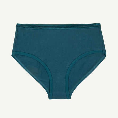 Organic Cotton Mid-Rise Brief in Meridian