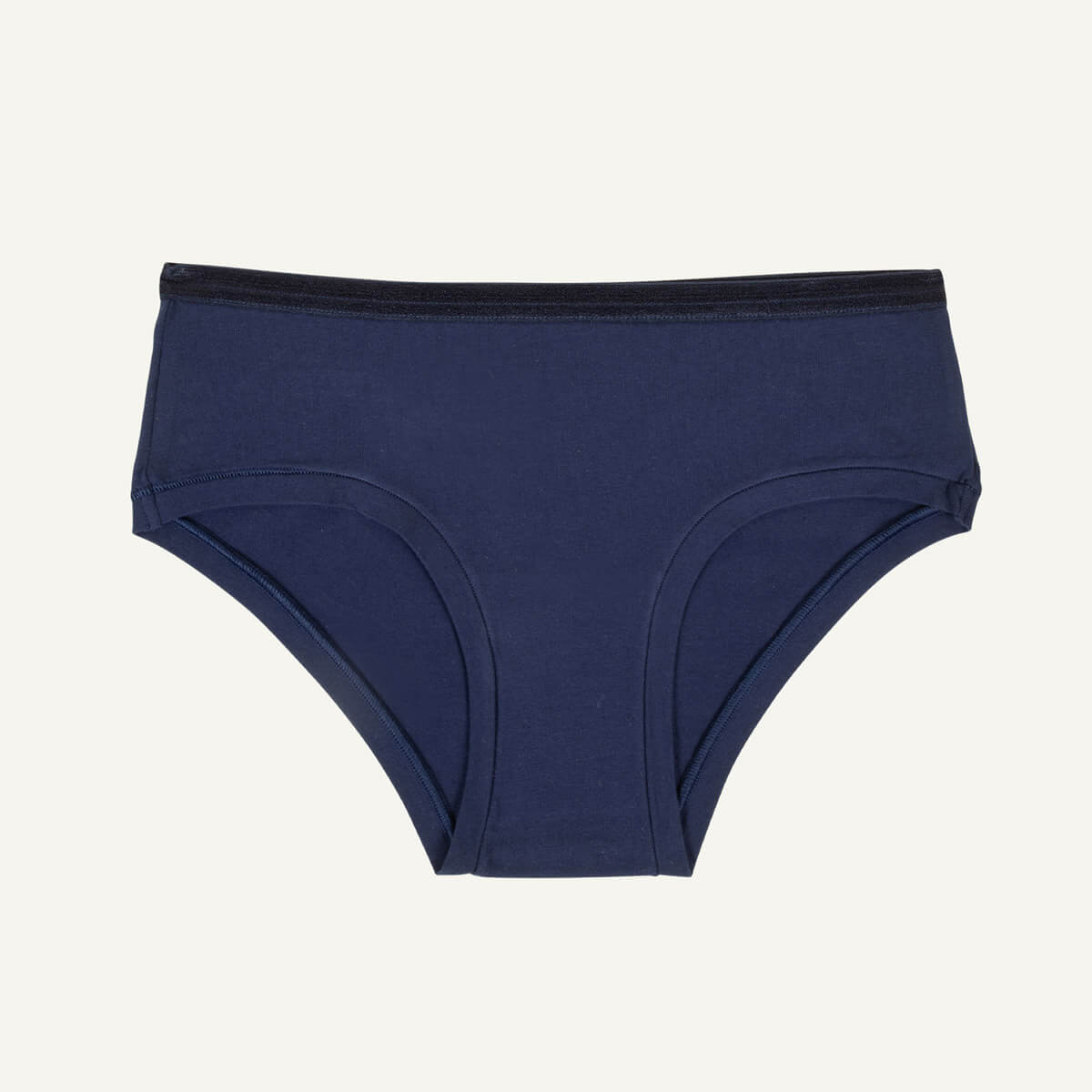 Organic Cotton Mid-Rise Hipster in Marine