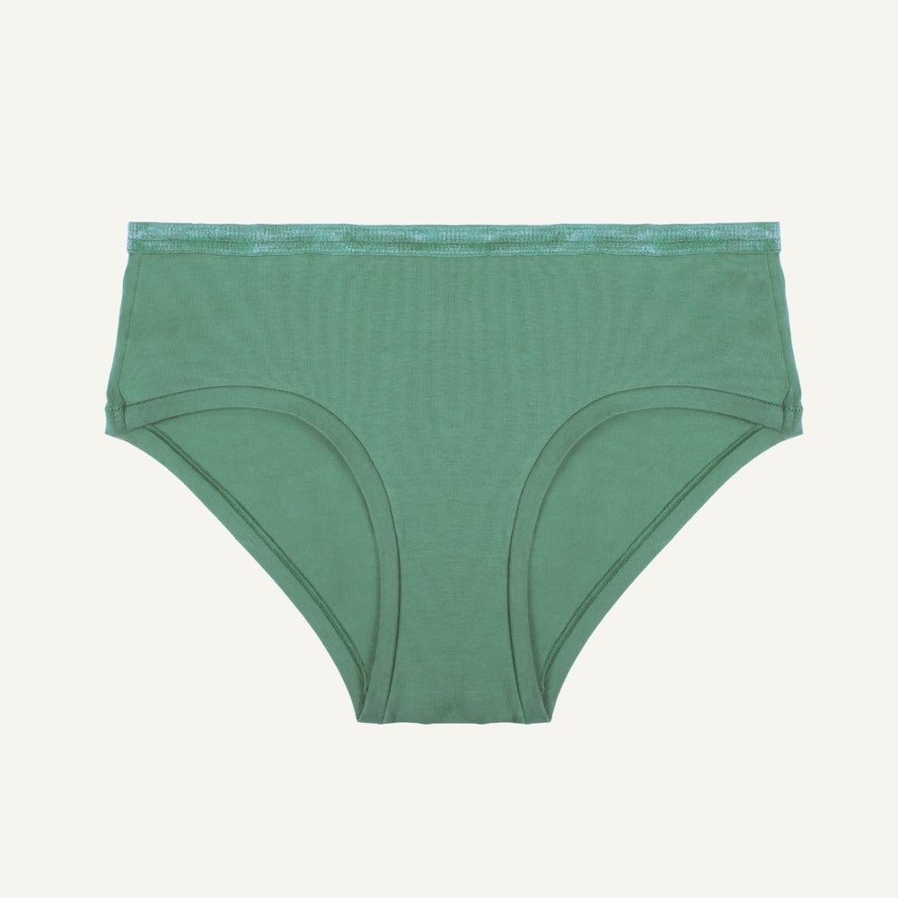 Organic Cotton Mid-Rise Hipster in Willow