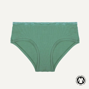 Organic Cotton Mid-Rise Hipster in Willow