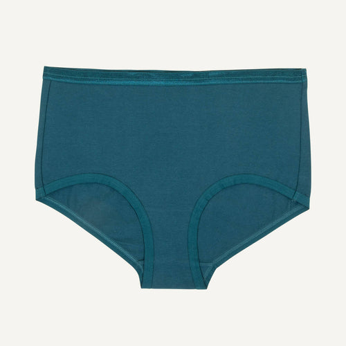 Organic Cotton Mid-Rise Retro Brief in Meridian