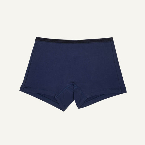 Organic Cotton Mid-Rise Shortie in Marine