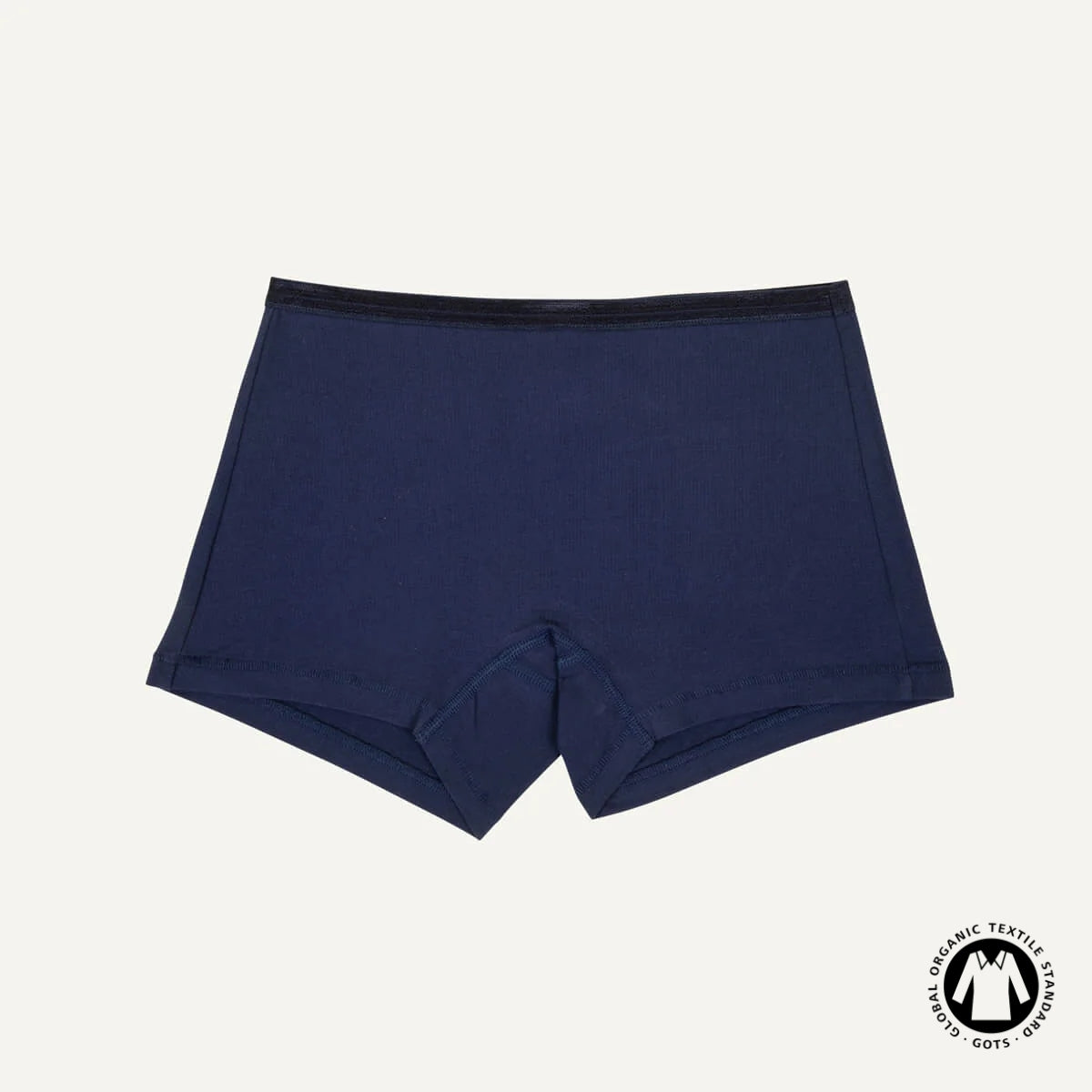 Organic Cotton Mid-Rise Shortie in Marine