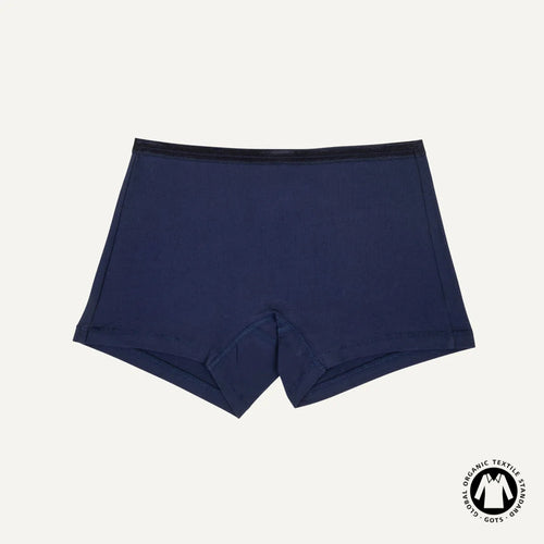 Organic Cotton Mid-Rise Shortie in Marine