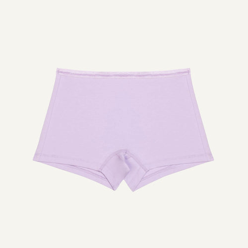 Organic Cotton Mid-Rise Shortie in Petal