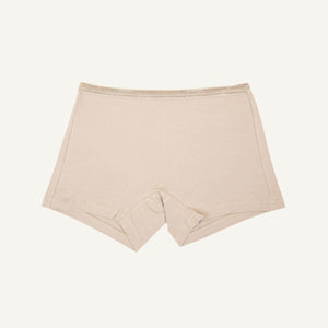 Organic Cotton Mid-Rise Shortie in Stone