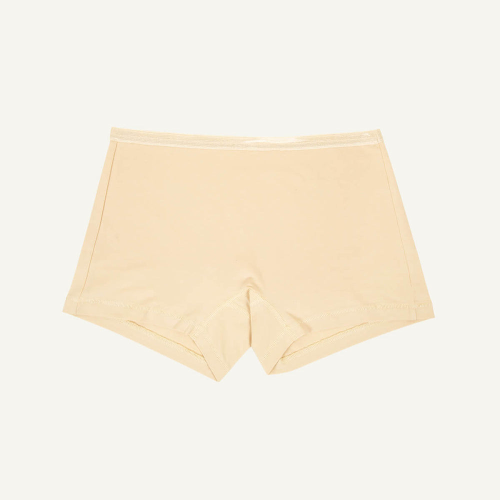 Organic Cotton Mid-Rise Shortie in Wheat