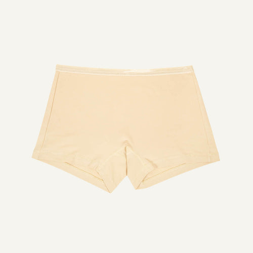 Organic Cotton Mid-Rise Shortie in Wheat
